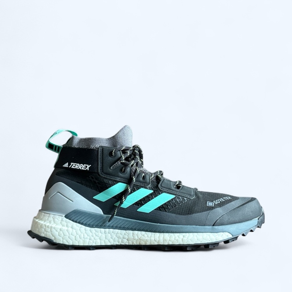 ADIDAS Terrex Free Hiker GTX Black and Teal  Athletic Shoes Size 10 Women
